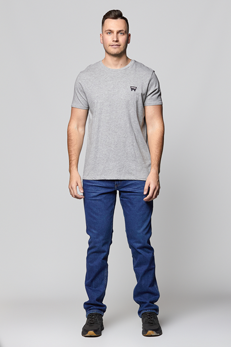 Футболка Wrangler SS SIGN OFF TEE Regular Fit (W7C07D337) Сірий