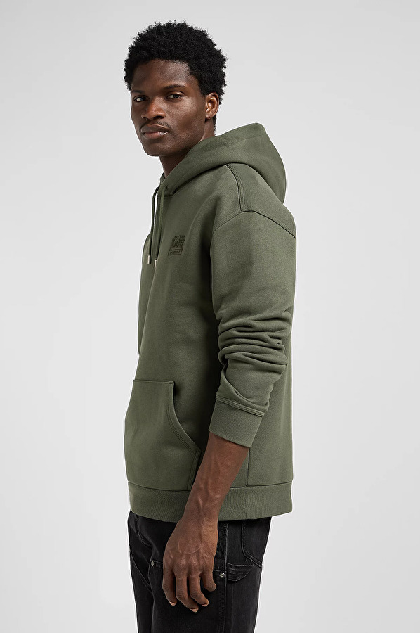 Худи LEE WW ESSENTIAL HOODIE Relaxed Fit (112372358) Зеленый