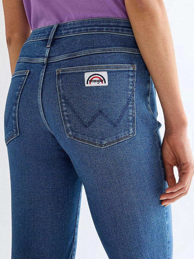 Джинси Wrangler FLARE Flare (112332419) Синій