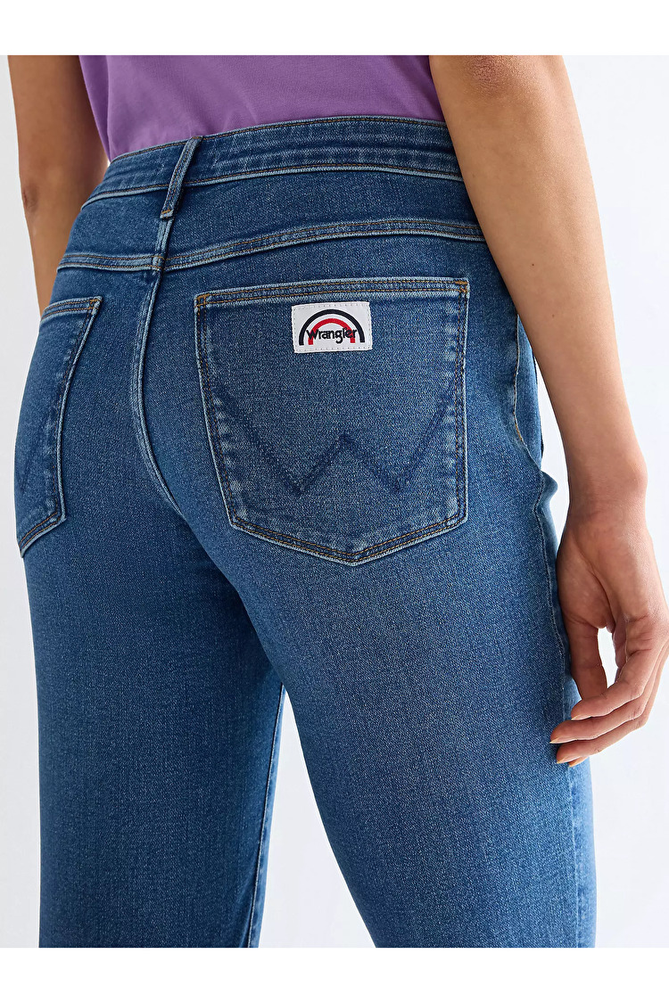 Джинси Wrangler FLARE Flare (112332419) Синій