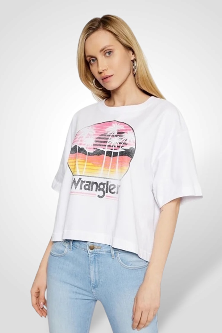 Футболка Wrangler BOXY TEE Oversized Fit (W7S2GF989) Білий