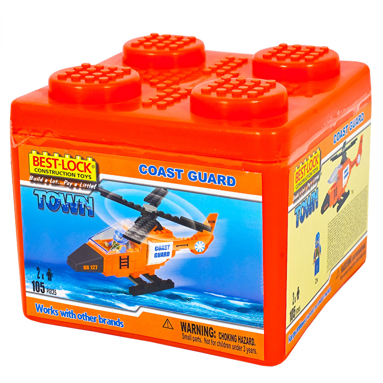 Конструктор Спасатели вертолет 105 деталей BEST-LOCK (01302)