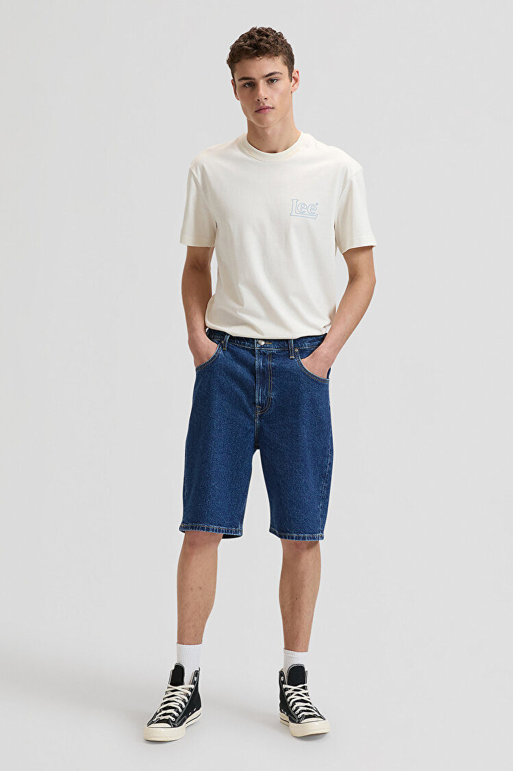 Шорты LEE ASHER SHORT Loose Fit (112376400) Голубой