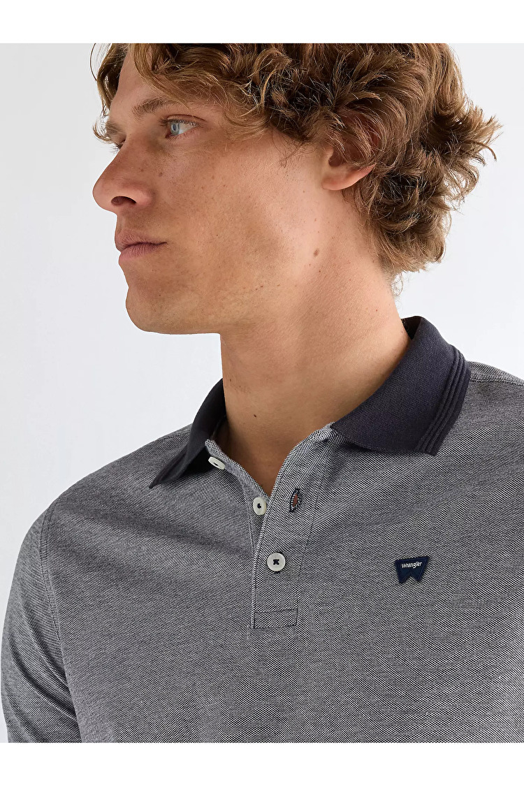 Поло Wrangler REFINED POLO SHIRT Regular Fit (112377997) Блакитний