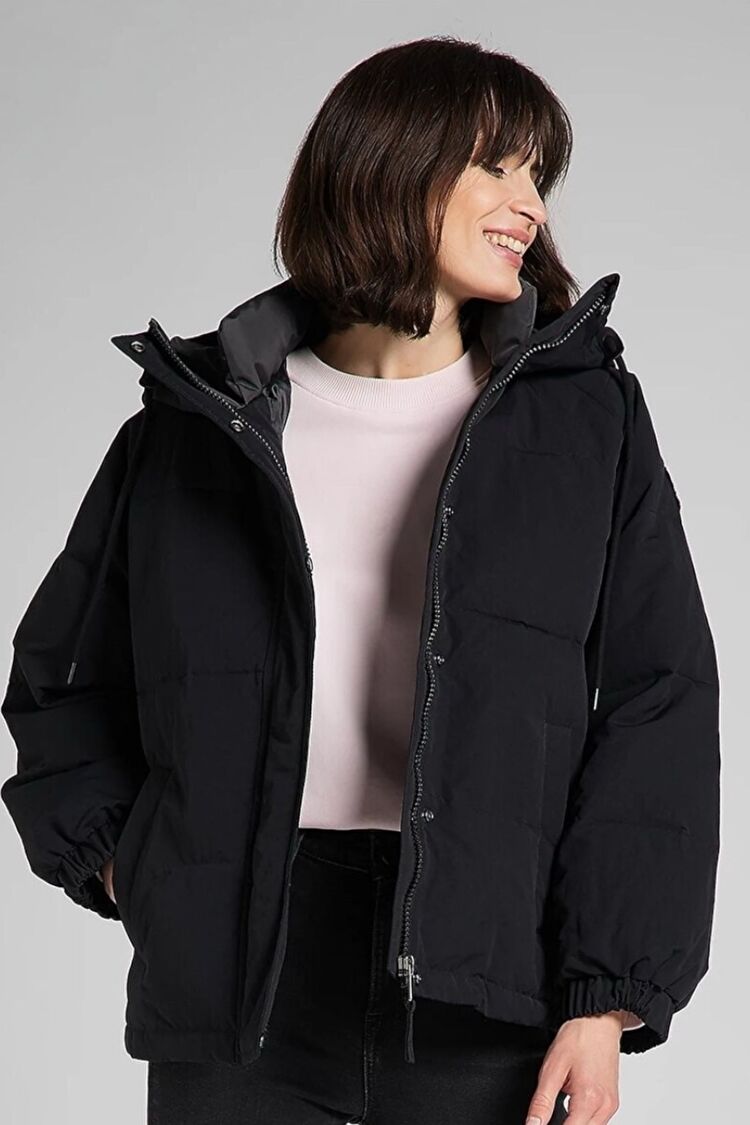 Куртка стьобана LEE Short Puffer Relaxed Fit (L56HXW01) Чорний