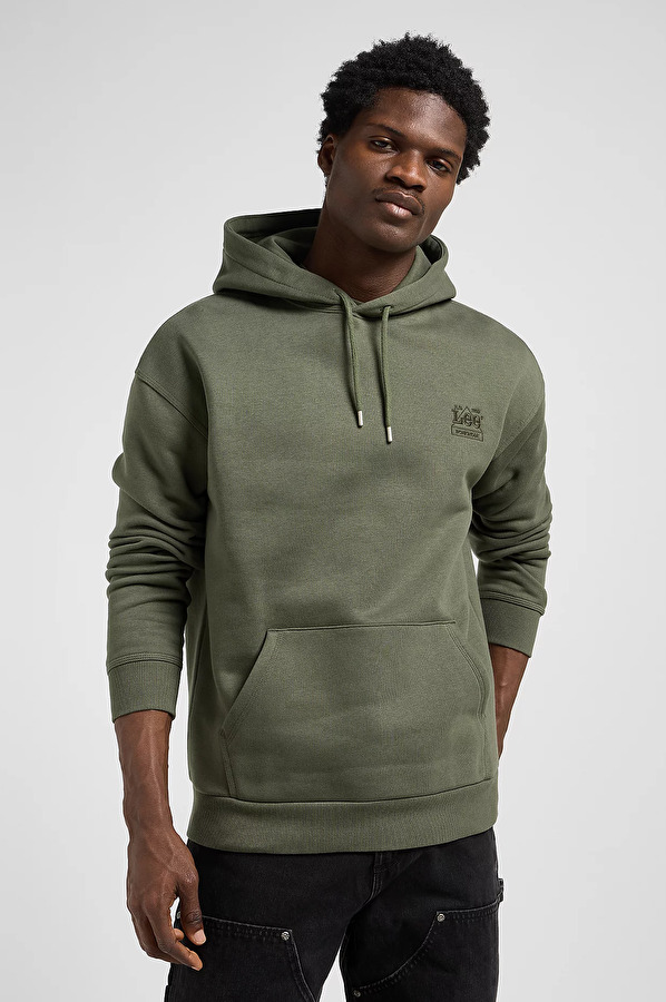 Худи LEE WW ESSENTIAL HOODIE Relaxed Fit (112372358) Зеленый