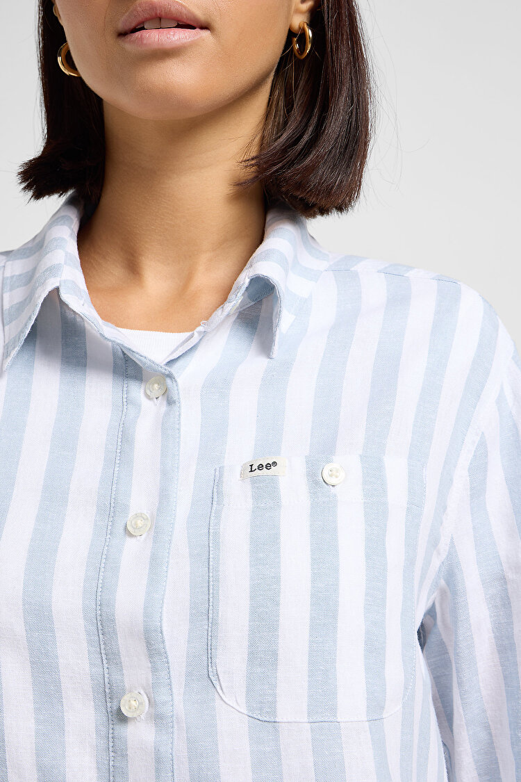 Сорочка LEE All Purpose Concrete Awning (112363656) Голубий