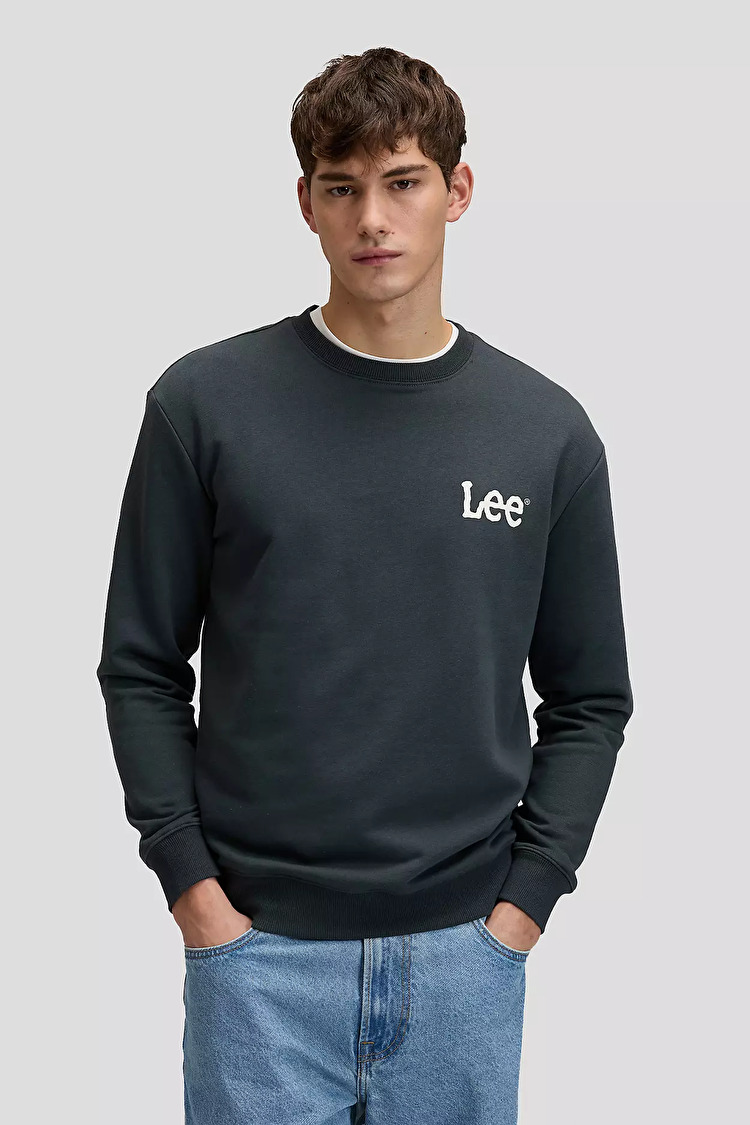 Свитшот LEE WOBBLY LEE SWS Regular Fit (112376439) Черный