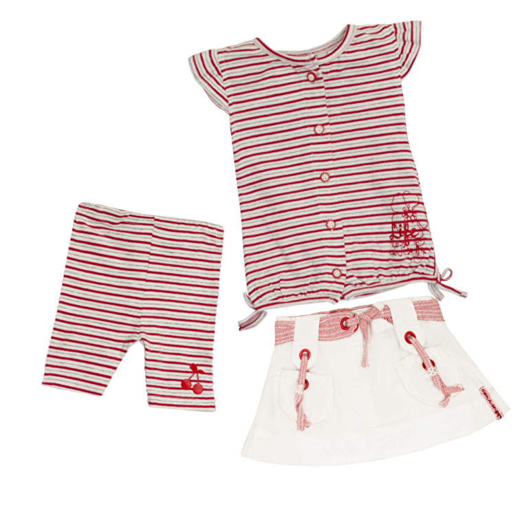 Комплект: Туніка, спідниця, леггінці Losan MC BABY GIRLS BABY (018802904/001) Білий