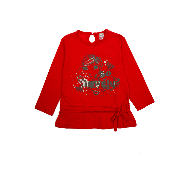 Футболка з довгим рукавом Losan Mc baby girls (026-1206AD/51) Червоний