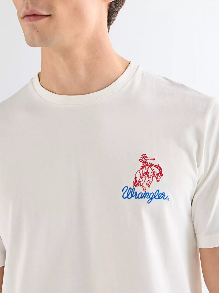 Футболка Wrangler EMBROIDERY TEE Regular Fit (112377987) Білий
