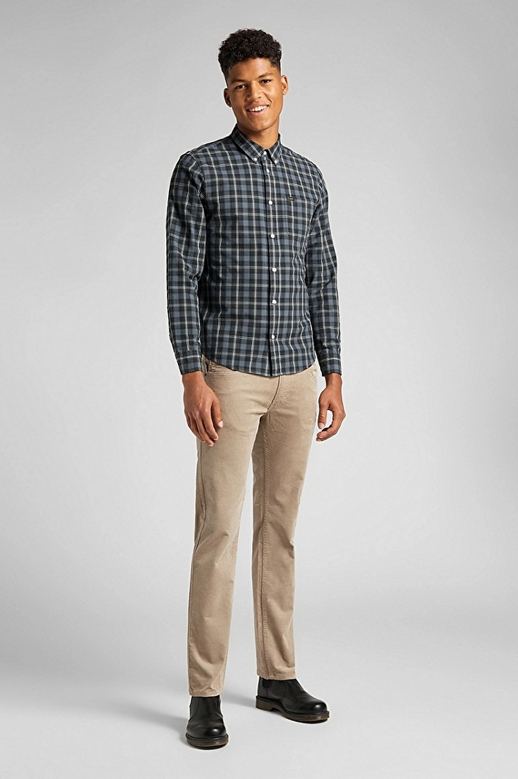Сорочка LEE Lee Button Down Regular Fit (L880MBTG) Темно-сірий