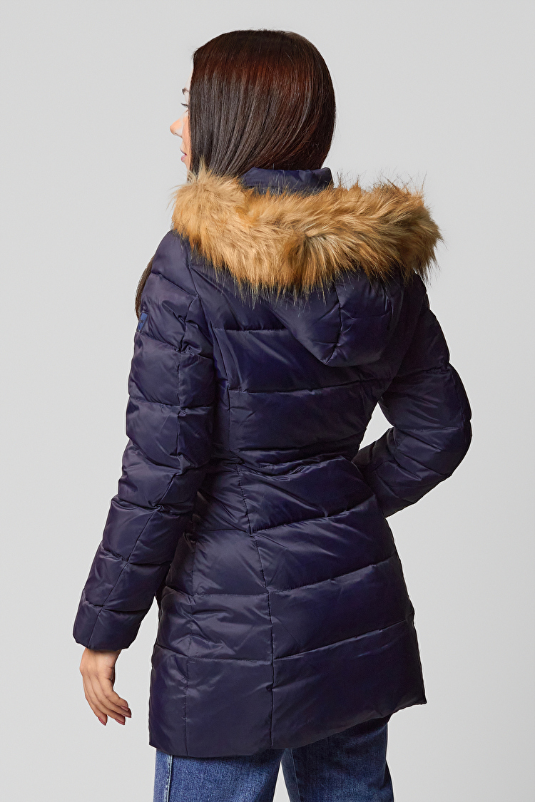 Куртка длинная Wrangler Long Puffer Slim Fit (W4105V535) Синий