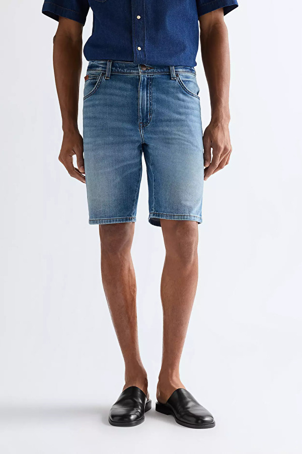 Шорти Wrangler Texas shorts Regular Fit (112377790) Блакитний