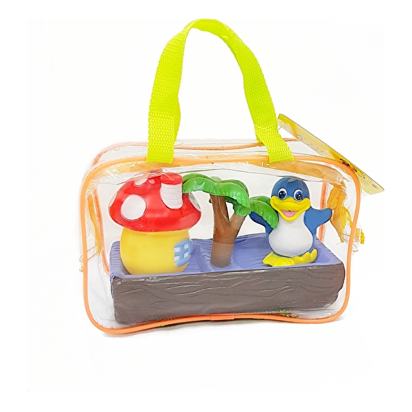 Іграшка для ванної кімнати `Пінгвін з домівкою`. LONG KEY (103HX99PB)