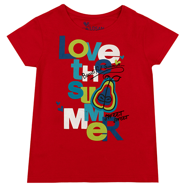 Футболка Losan Junior girls (314-1208AB/509) Червоний