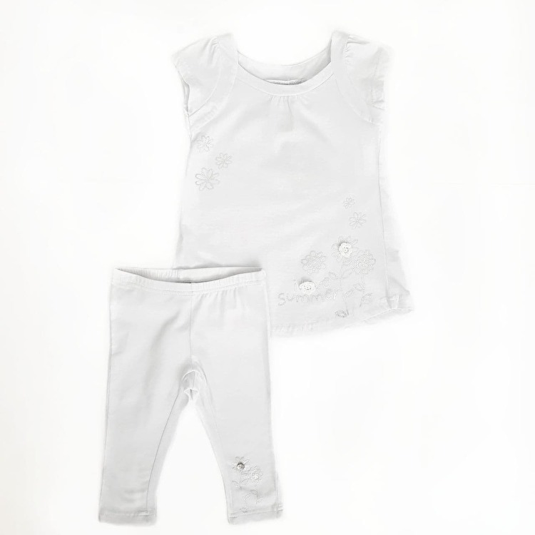 Комплект: Туніка з легінсами Losan Mc baby girls (016802204/001) Білий
