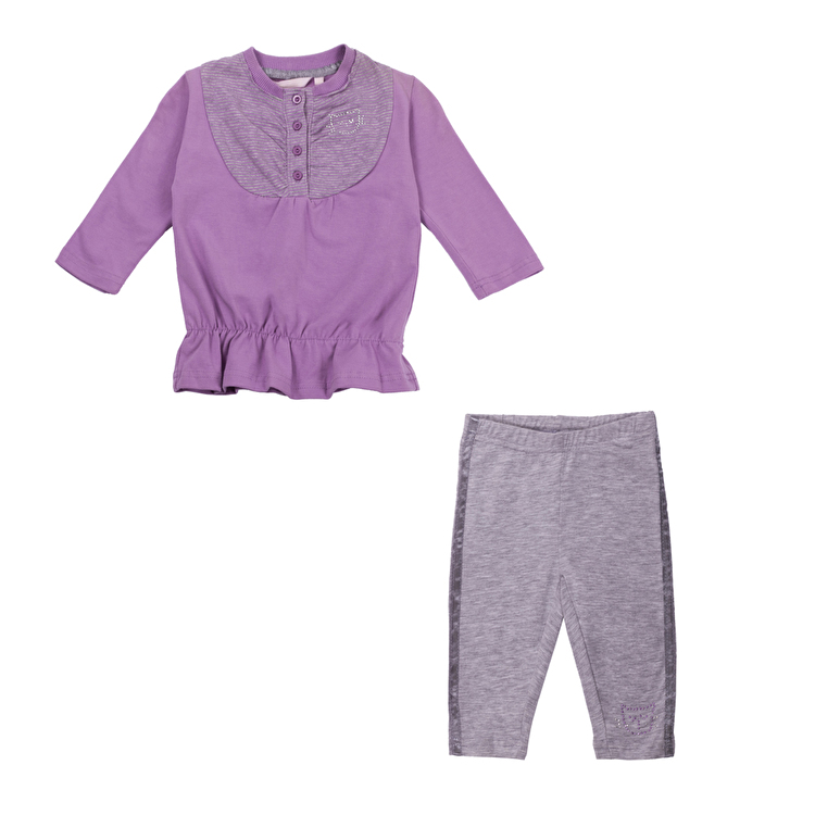 Комплект: Туніка з легінсами Losan Mc baby girls (028-8049AD/82) Малиновий