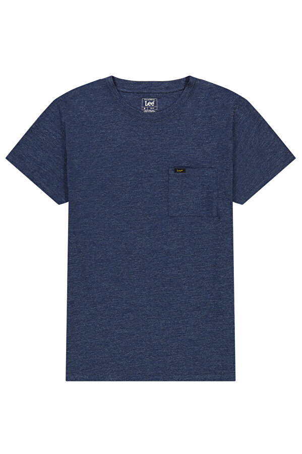 Футболка LEE Subtle Logo Tee Unionall Black (112365455) Синій