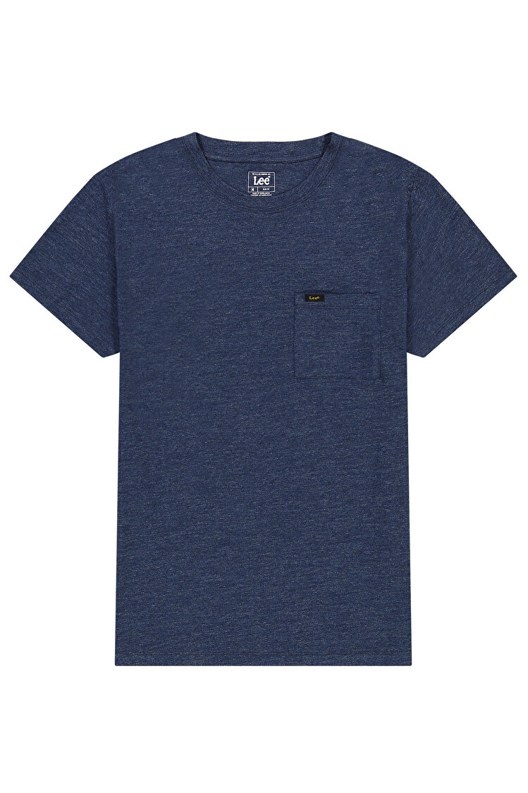 Футболка LEE Subtle Logo Tee Unionall Black (112365455) Синий