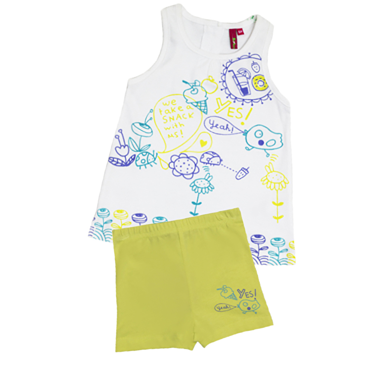 Комплект: Туніка та шорти Losan Mc baby girls (018802204/001) Білий