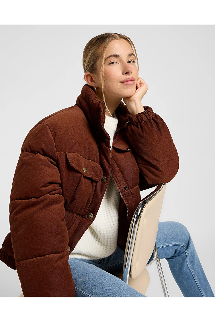 Куртка LEE RIDER PUFFER JACKET Relaxed Fit (112370873) Коричневий