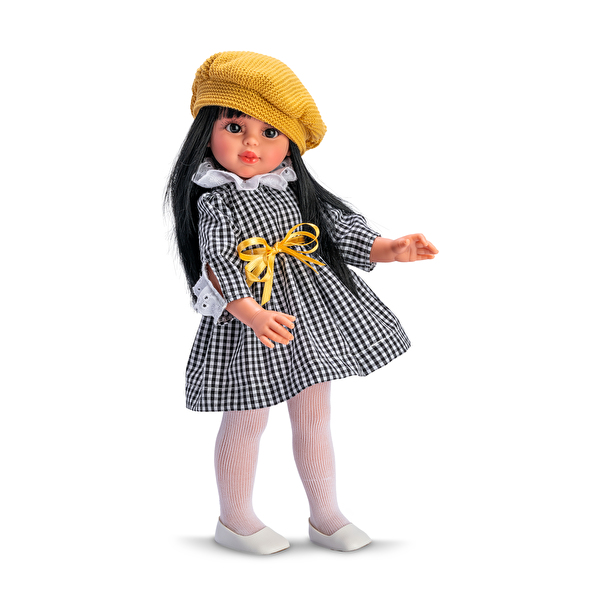 Кукла Sabrina Vichy negro boina punto yema 40 см ASIVIL (0517390)