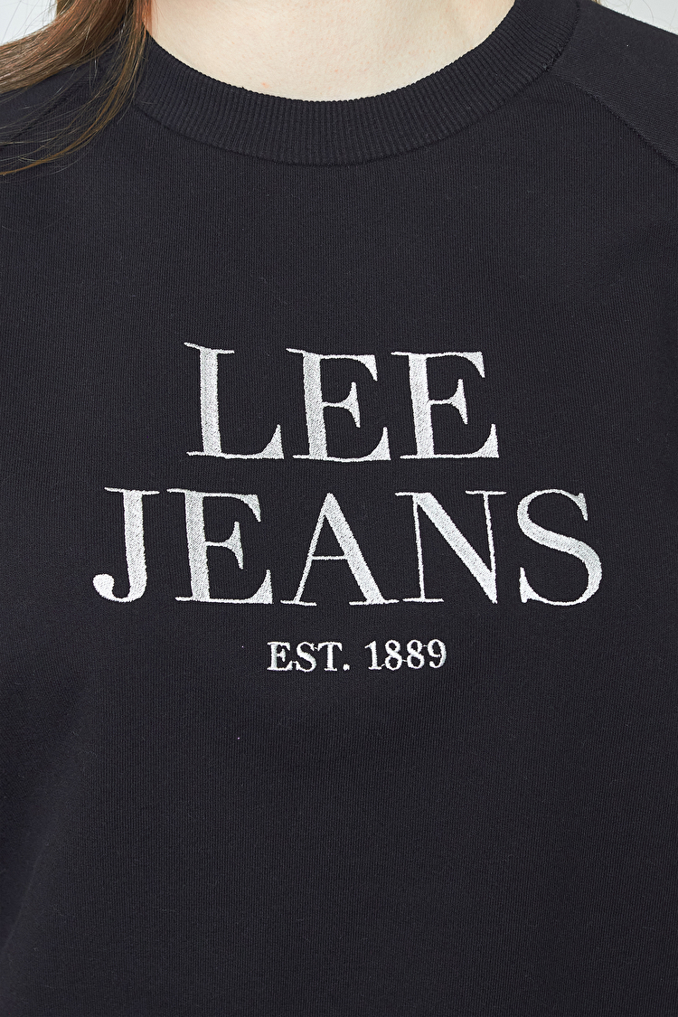 Свитшот LEE Crew Neck Sweatshirt Regular Fit (L53ATX01) Черный