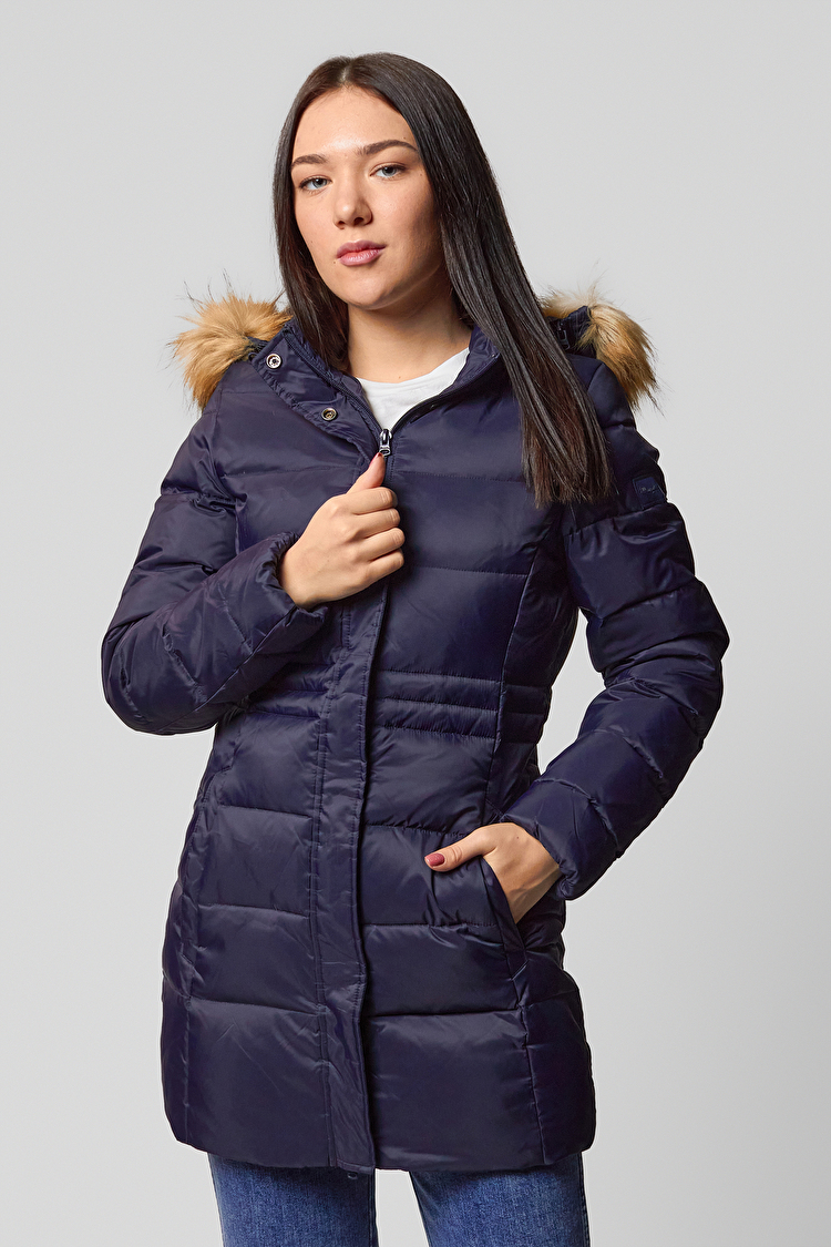 Куртка длинная Wrangler Long Puffer Slim Fit (W4105V535) Синий