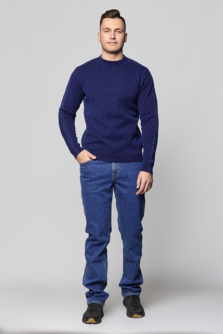 Джемпер Wrangler Indigo Knit Regular Fit (W8B8QZX1E) Синій
