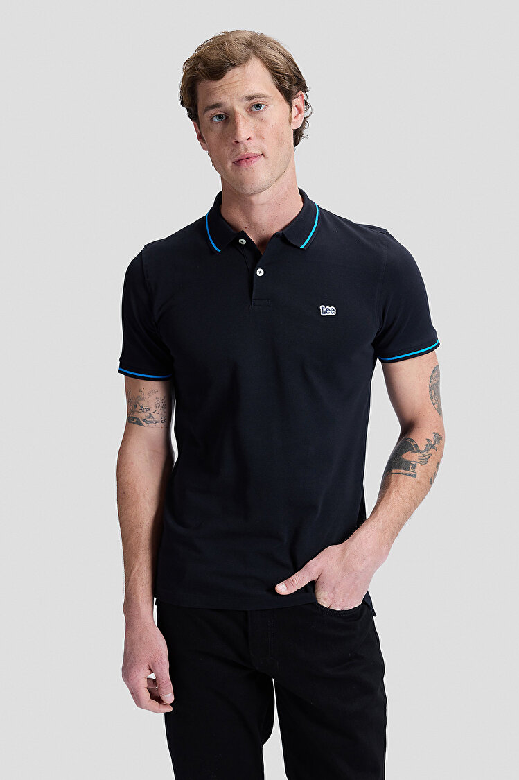 Поло LEE Pique Polo Regular Fit (112113687-L61ARL01) Черный