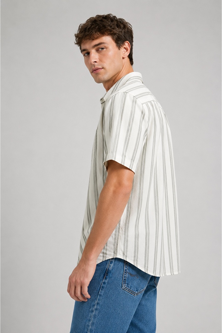 Рубашка LEE SS LEE SHIRT Regular Fit (112376570) Бежевый