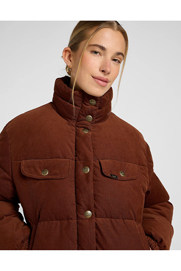 Куртка LEE RIDER PUFFER JACKET Relaxed Fit (112370873) Коричневый