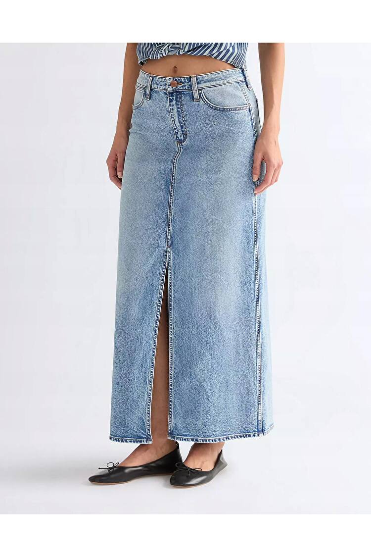 Юбка Wrangler MAXI SKIRT Regular Fit (112378278) Голубой