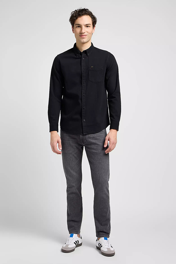 Рубашка джинсовая LEE Button Down Shirt Regular Fit (112330674-L880PA01) Черный