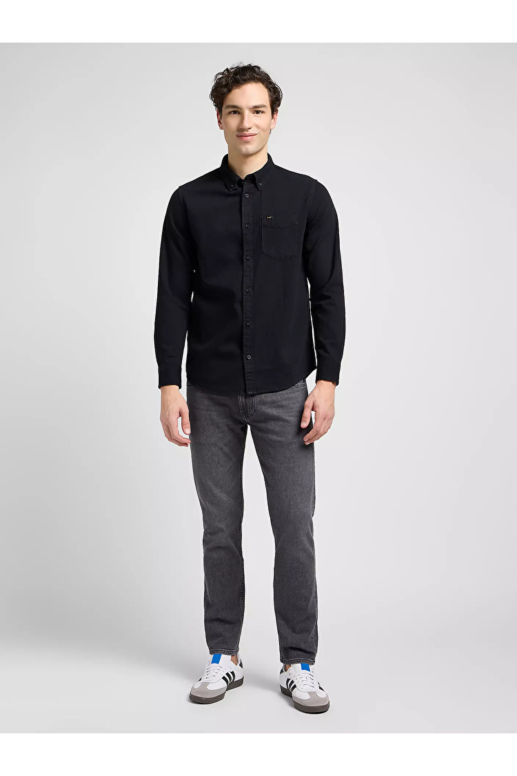 Рубашка джинсовая LEE Button Down Shirt Regular Fit (112330674-L880PA01) Черный