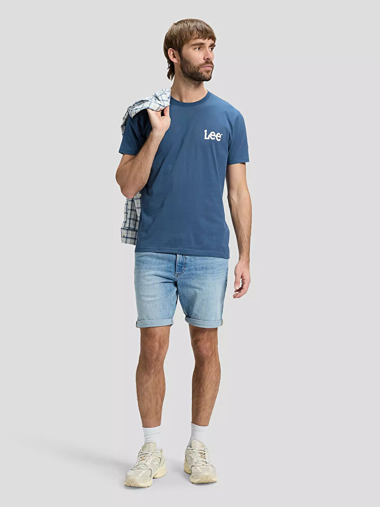 Шорты LEE RIDER SHORT Slim Fit (112376382) Голубой