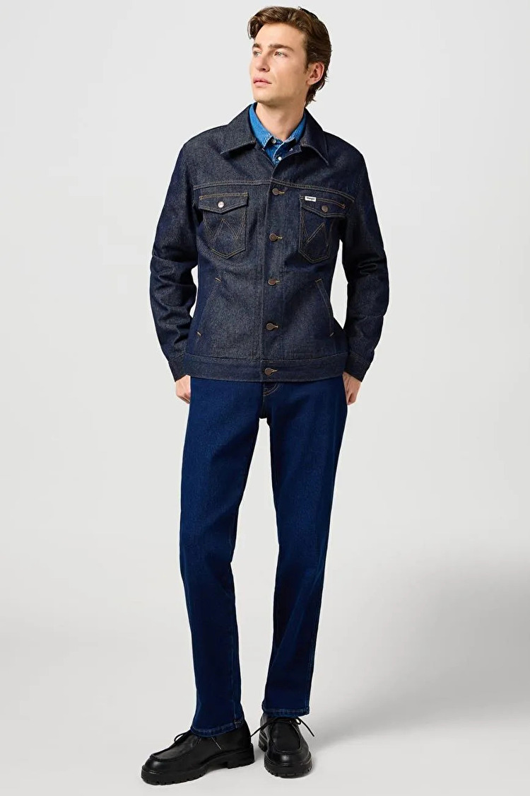 Куртка джинсовая Wrangler Regular Jacket (112362391) Темно-синий