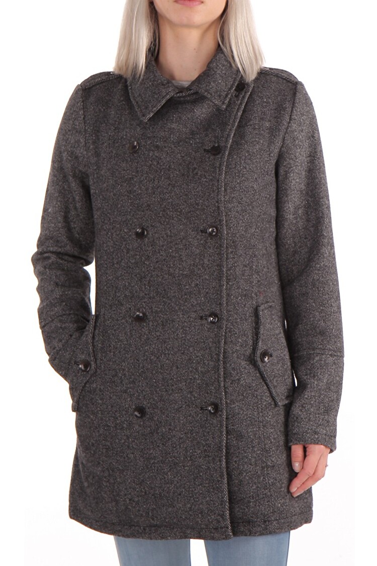 Пальто Wrangler Yvonne peacoat Regular Fit (W4059XE3W) Темно-сірий