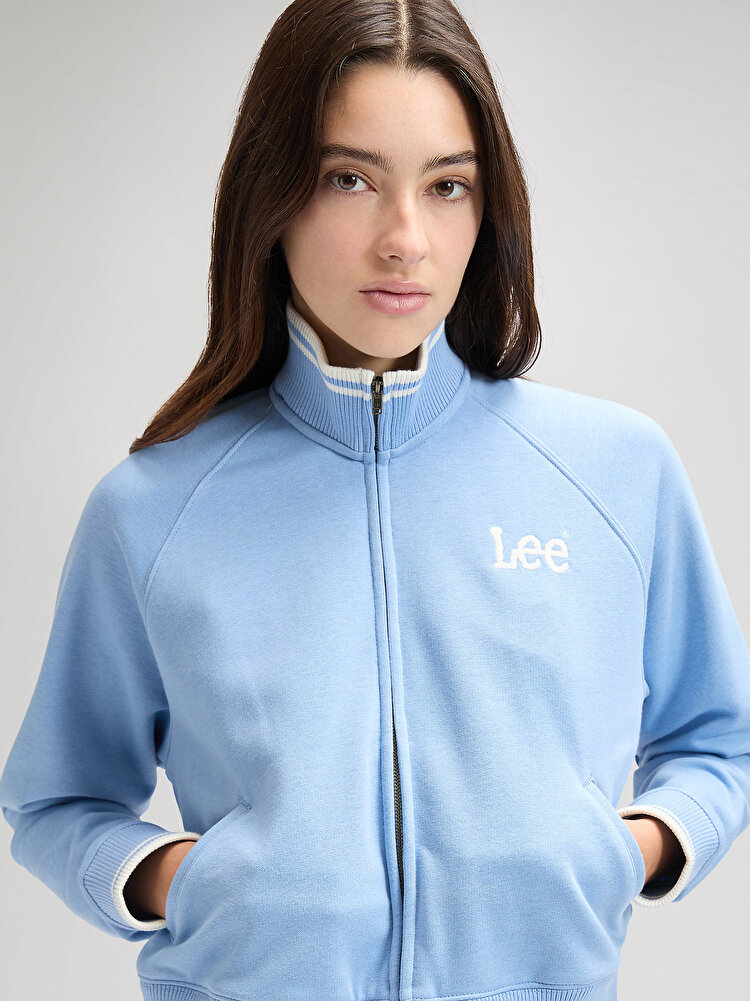 Свитшот на молнии LEE ZIP UP Relaxed Fit (112376984) Голубой