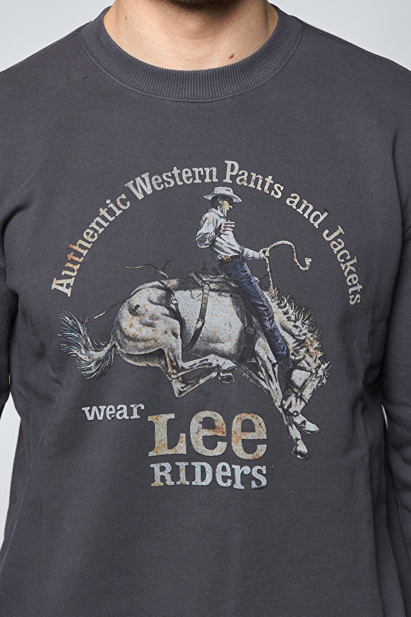 Свитшот LEE Rider Graphic Sweatshirt Regular Fit (L80STJON) Черный