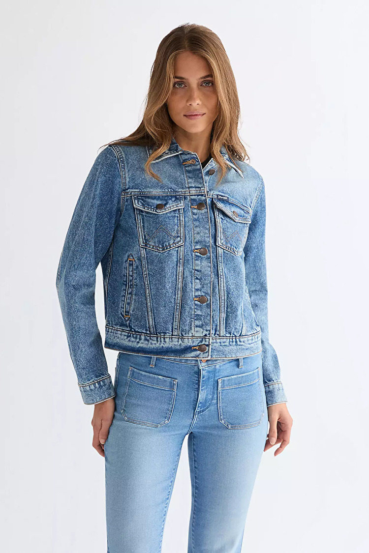 Куртка Wrangler WESTERN JACKET Regular Fit (112378319) Блакитний