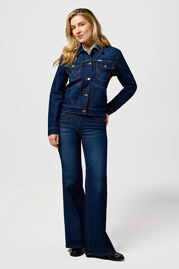 Куртка джинсова Wrangler Heritage Jacket Multiple Fits (112373035) Синій