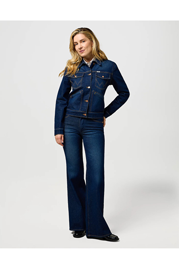 Куртка джинсова Wrangler Heritage Jacket Multiple Fits (112373035) Синій