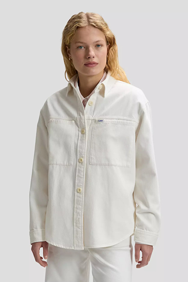 Верхня сорочка LEE UTILITY OVERSHIRT Relaxed Fit (112377053) Білий