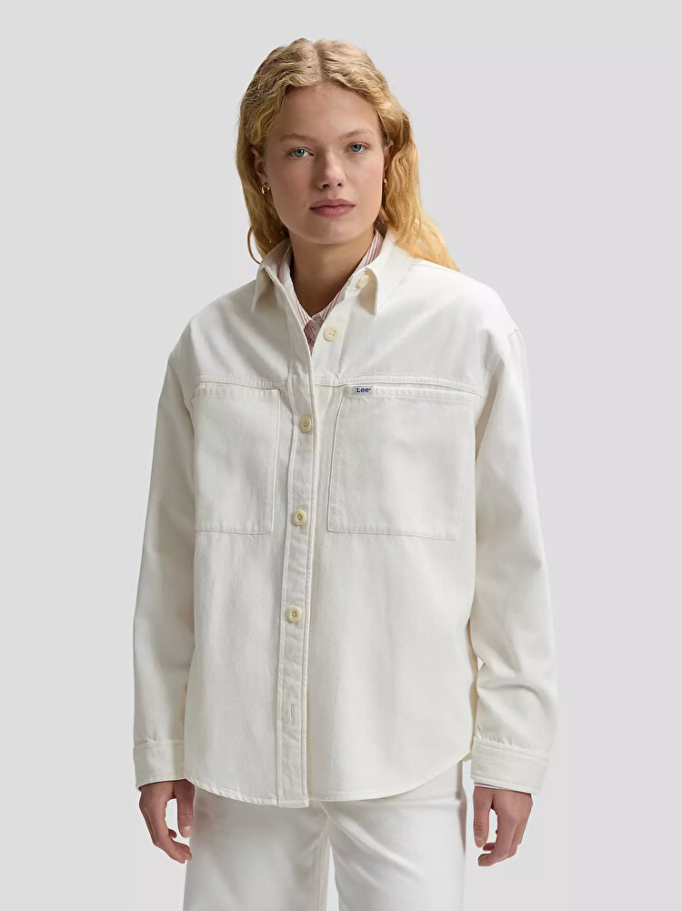 Верхняя рубашка LEE UTILITY OVERSHIRT Relaxed Fit (112377053) Белый