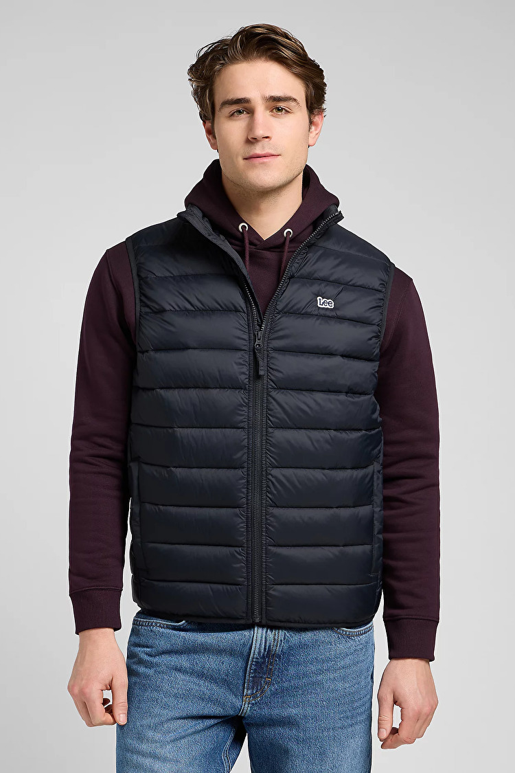 Жилет с утеплителем LEE Stand Collar Puffer Vest Regular Fit (112370535) Черный