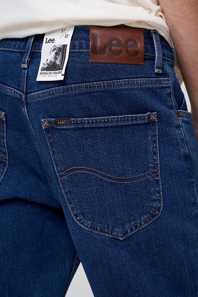 Джинси LEE Brooklyn Straight Regular Fit (L452JXXG) Темно-синій