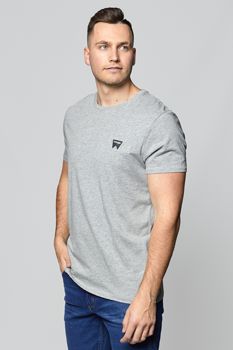 Футболка Wrangler SS SIGN OFF TEE Regular Fit (W7C07D337) Сірий