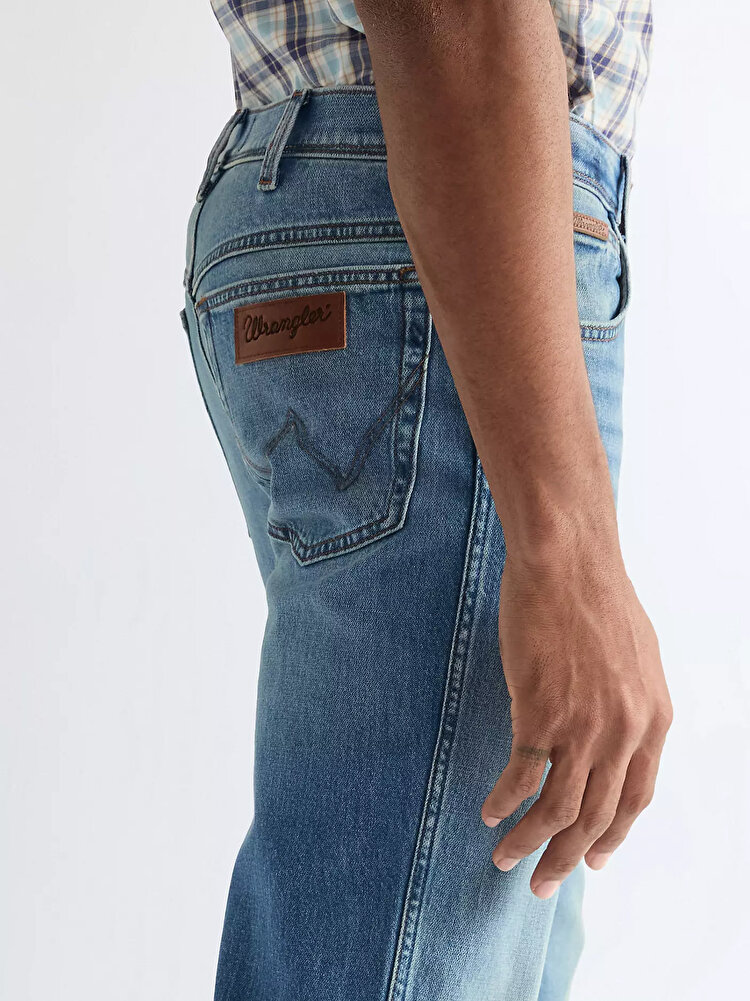 Джинси Wrangler Texas Regular Fit (112378690) Блакитний